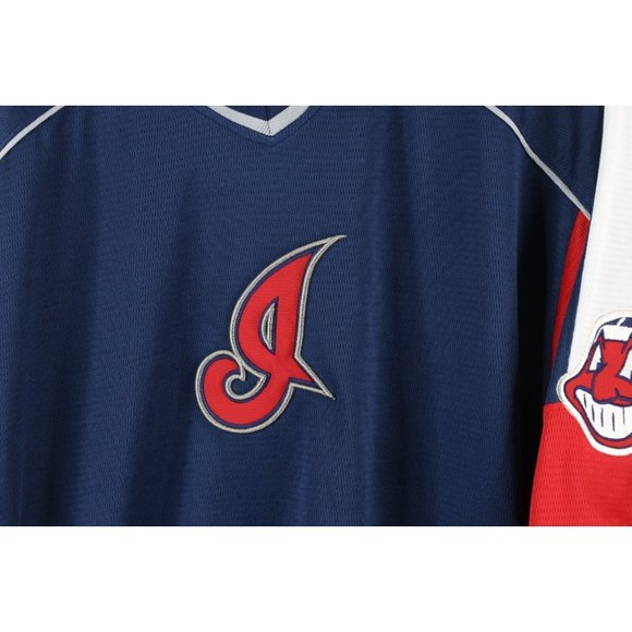 Majestic Shirts Vintage Majestic Mens Medium Cleveland Indians Chief Wahoo Baseball Jersey
